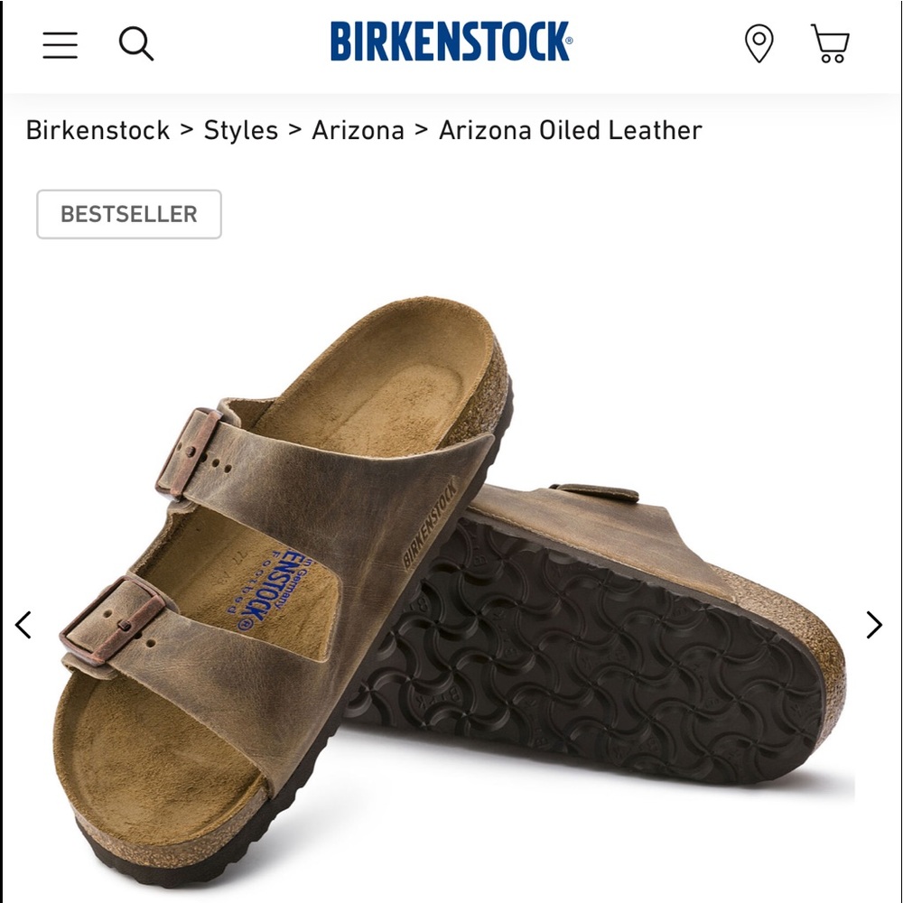 Birkenstock Arizona Tobacco Oiled Leather